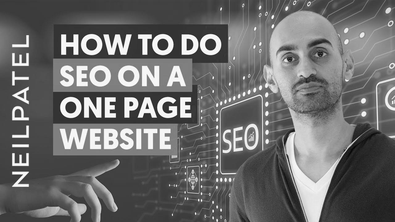 Tips on how to do website positioning on a One Web page Website