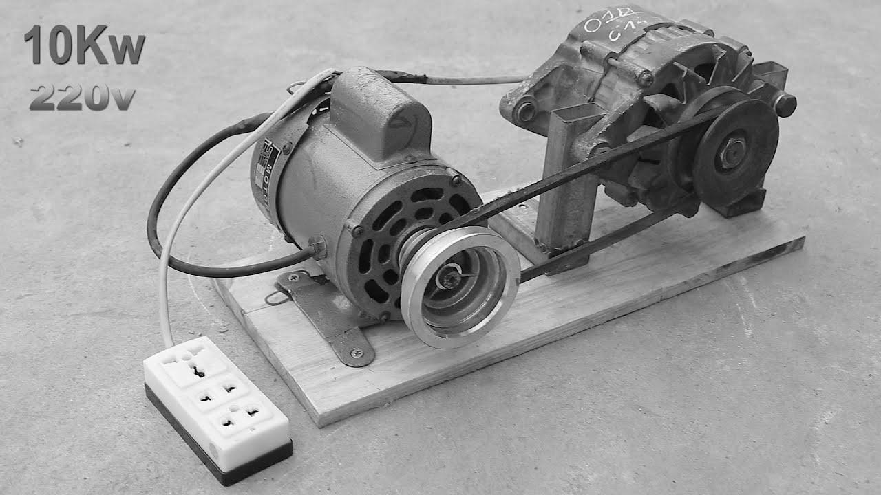 How to generate home made infinite power with a automobile alternator and an engine P2💡💡💡