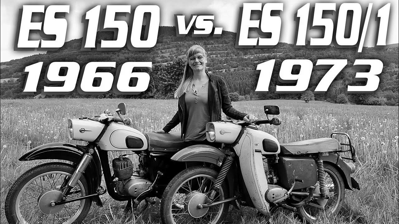 MZ ES 150 (1966) vs. MZ ES 150/1 Trophy (1973) Know-how comparability distinction GDR automobiles classic