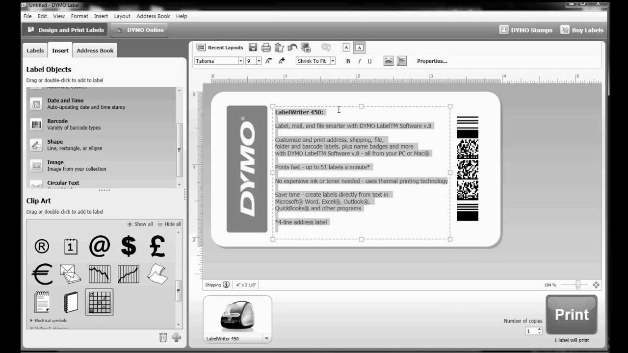 How to construct your individual label template in DYMO Label Software program?