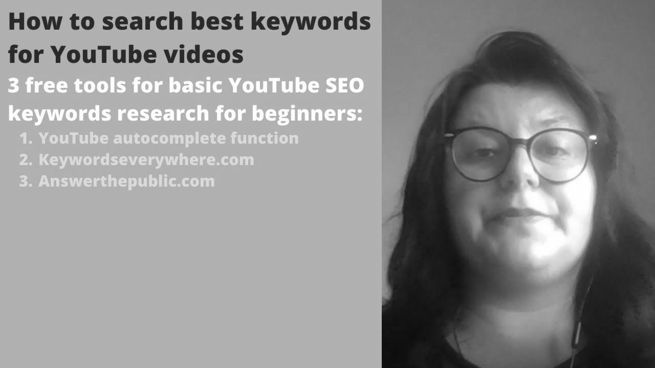 Basic search engine optimisation for YouTube |  Discover one of the best keywords for your YouTube videos |  Get more views on YouTube